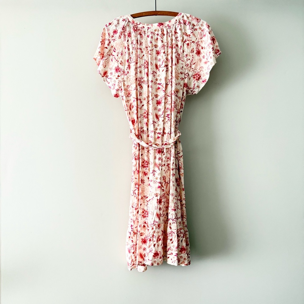 NWT‎ Lucky Brand Floral Pink Dress L - Picture 4 of 5